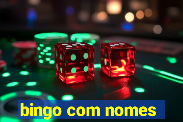 bingo com nomes